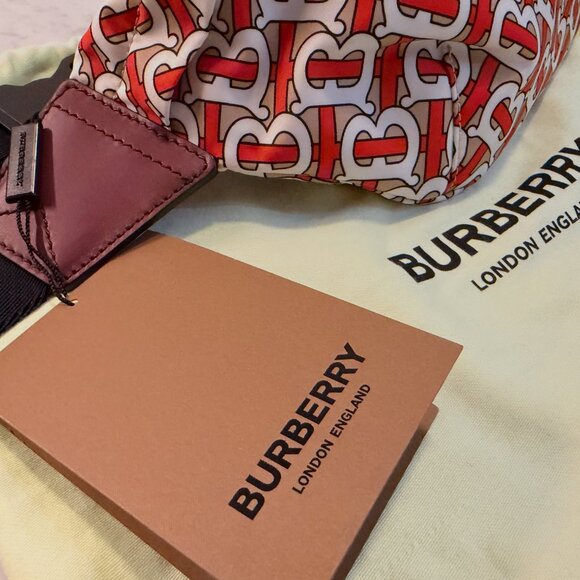 Burberry Bum Bag Monogram Print Medium Vermillion - Picture 7 of 9